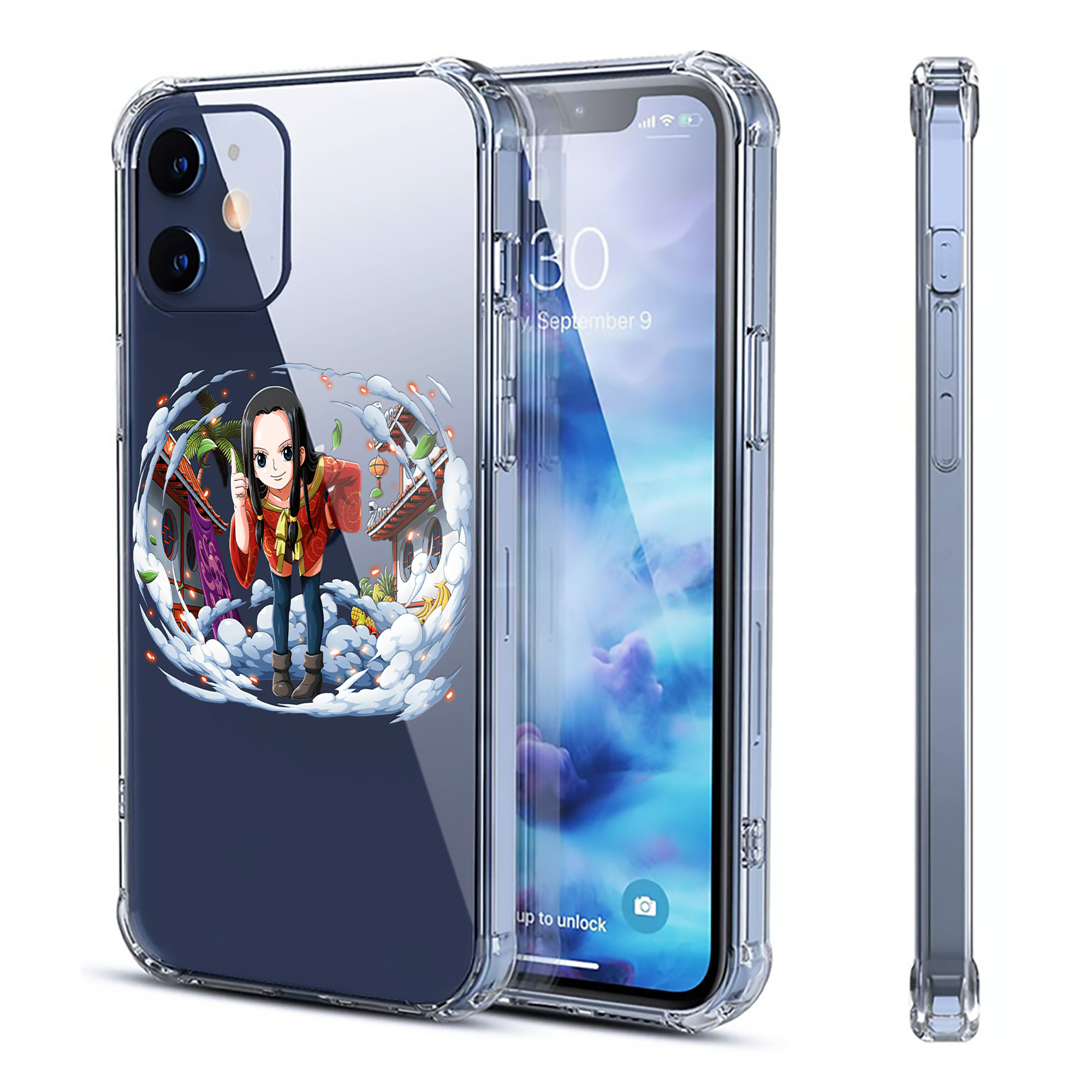（画像用） ワンピース ボア・ハンコック ONE PIECE Boa·Hancock 【iPhone 12シリーズ対応】透明スマホケース（クリアソフトケース）